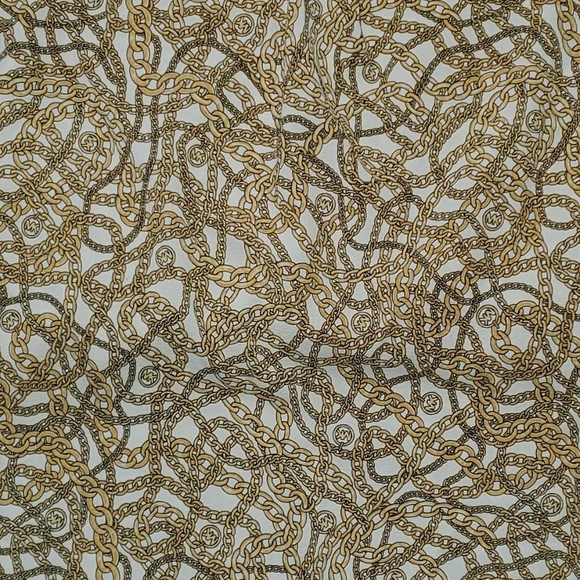 Michael Kors Brown and Cream Textured Blouse with Long Sleeves - Picture 10 of 10